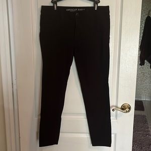 American Eagle Black Super Stretch Jeggings